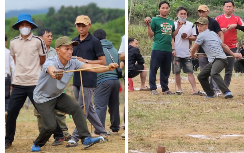 Chàng trai H'Mông gây sốt mạng với clip về trò chơi đánh cù 