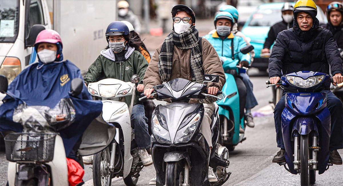 Không khí lạnh mạnh tràn về ngày cuối tuần, miền Bắc mưa rét, thấp nhất dưới 7°C