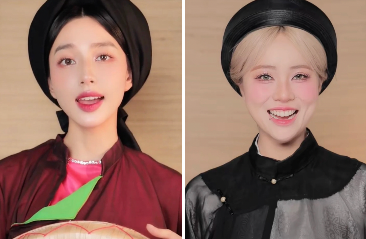 Trào lưu 'biến hình' thành liền chị quan họ sau MV 'Bắc Bling' của Hoà Minzy