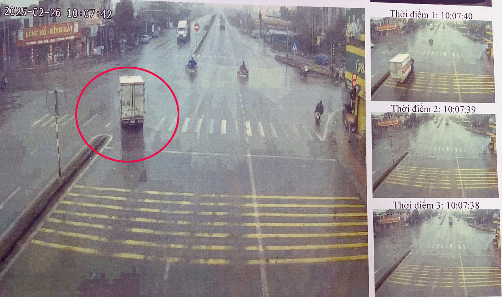 Nữ tài xế xe tải 7 lần vượt đèn đỏ ở Thái Bình, bị phạt 133 triệu đồng 