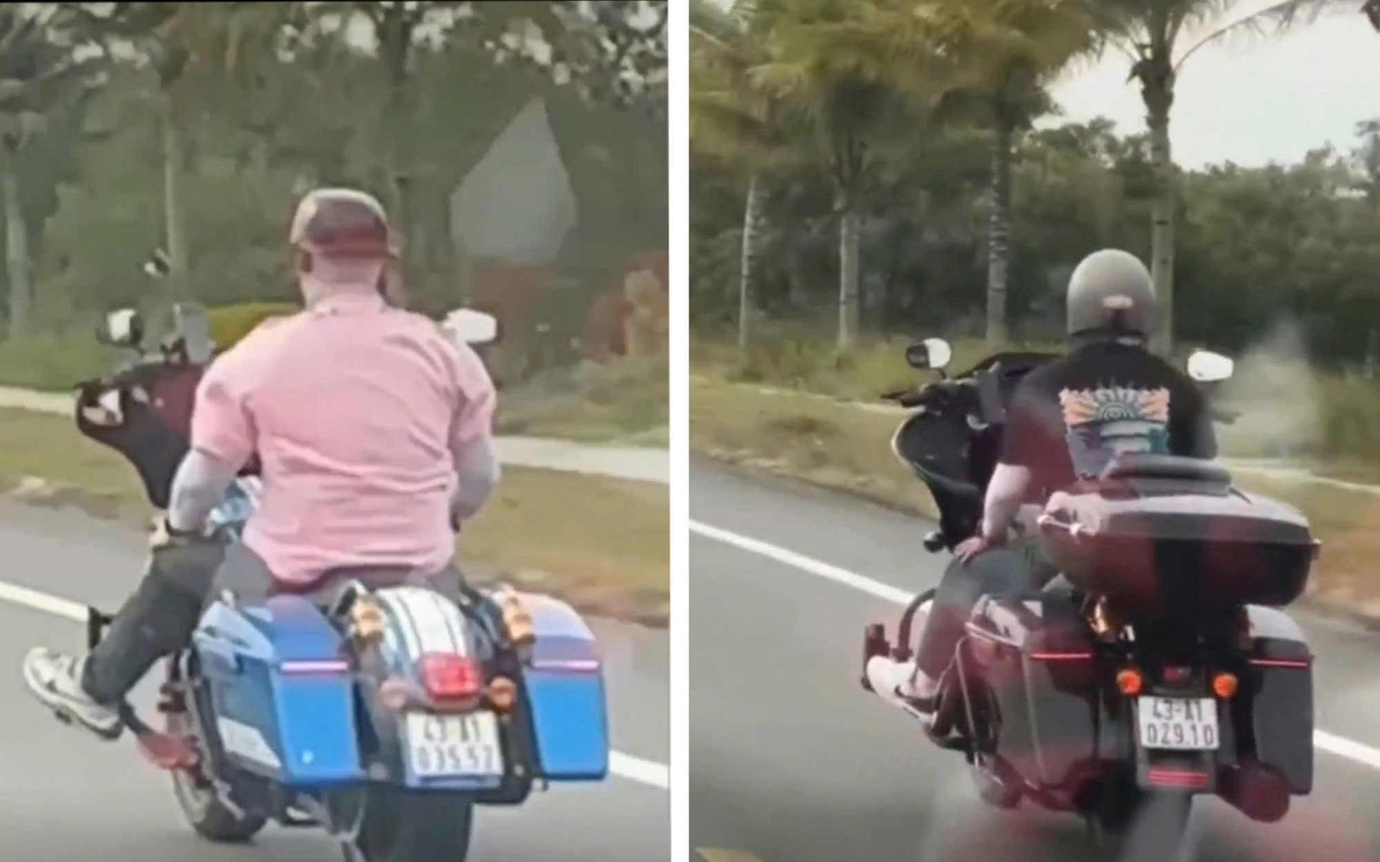 Hai người nước ngoài buông tay khi lái mô tô phân khối lớn: Thông tin mới nhất