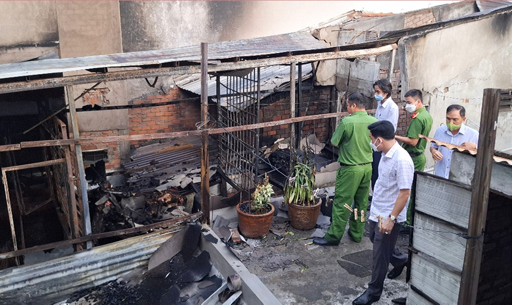 Cháy nhà trong đêm tại Tiền Giang, 4 người tử vong 