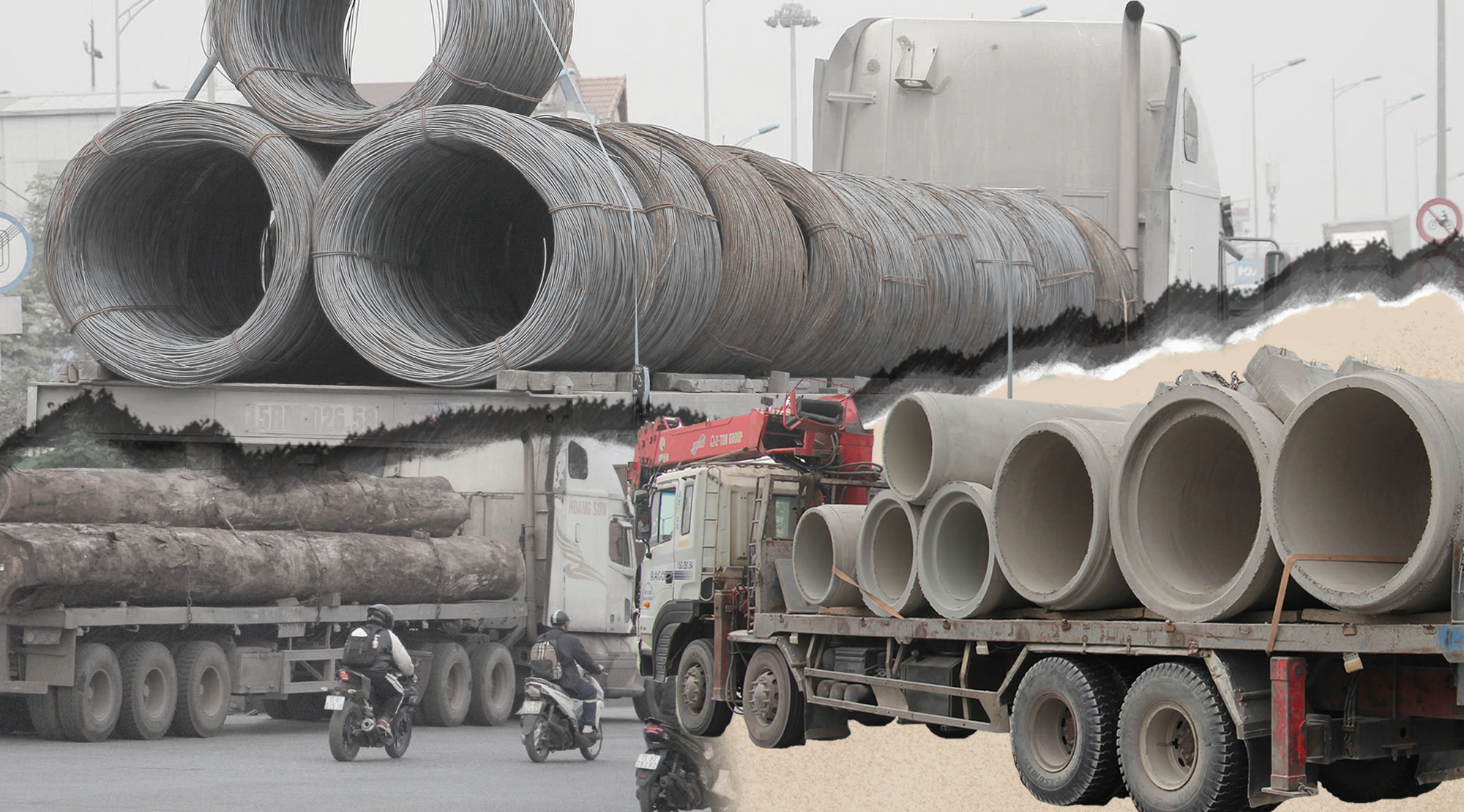 Xử lý loạt tài xế xe tải chở hàng cồng kềnh sau phản ánh của VTC News 