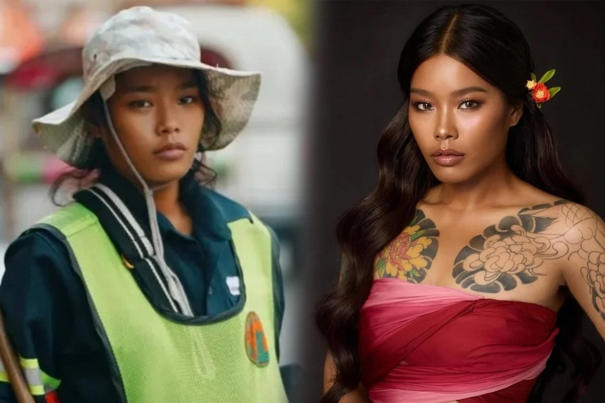 Đang quét rác gặp nhiếp ảnh gia, nữ lao công thành người mẫu nổi như cồn 