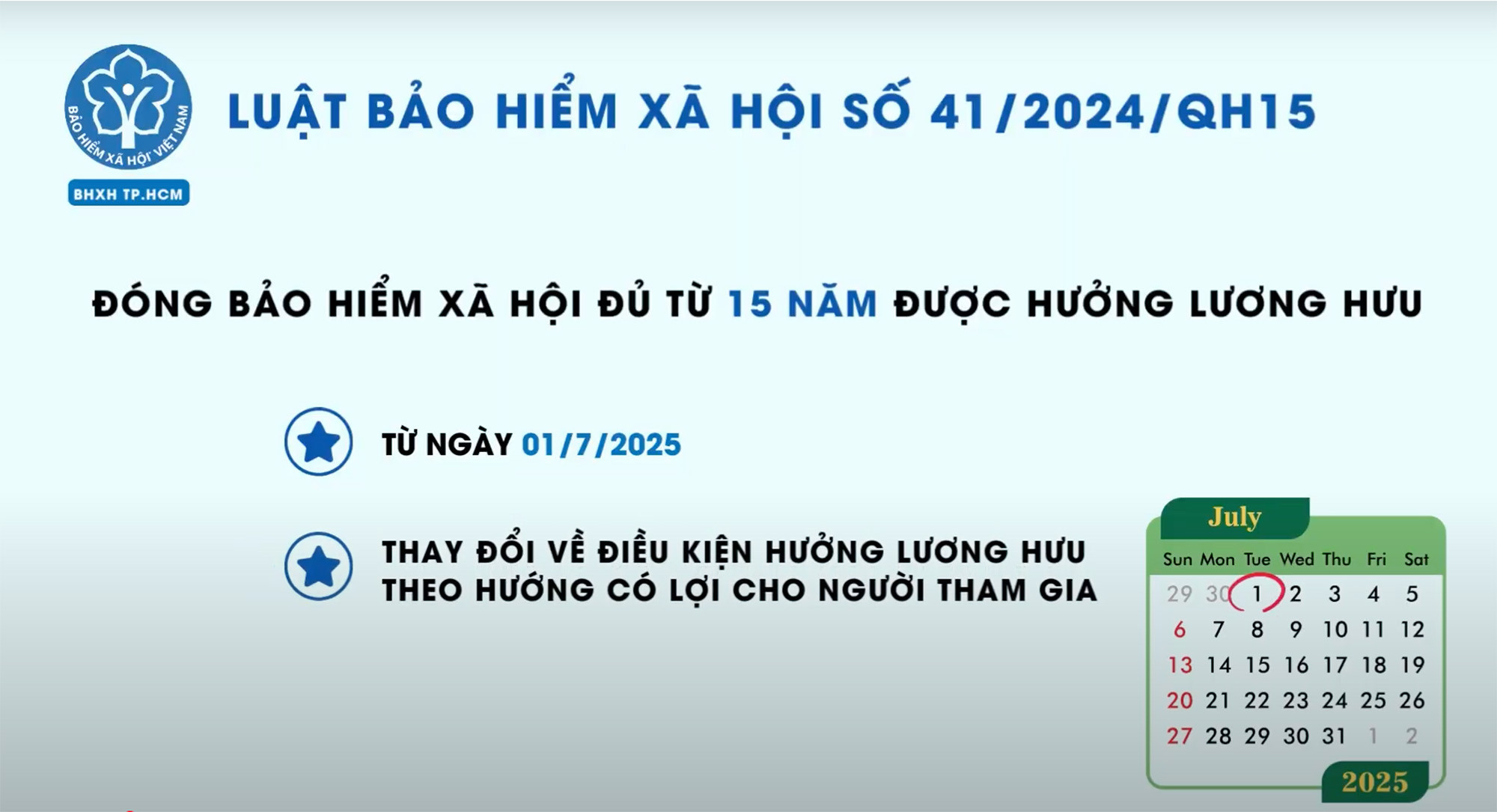 Đóng bảo hiểm xã hội đủ 15 năm được hưởng lương hưu