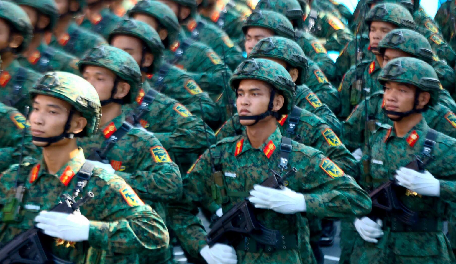 Toàn cảnh tổng duyệt diễu binh, diễu hành kỷ niệm 50 năm Giải phóng miền Nam