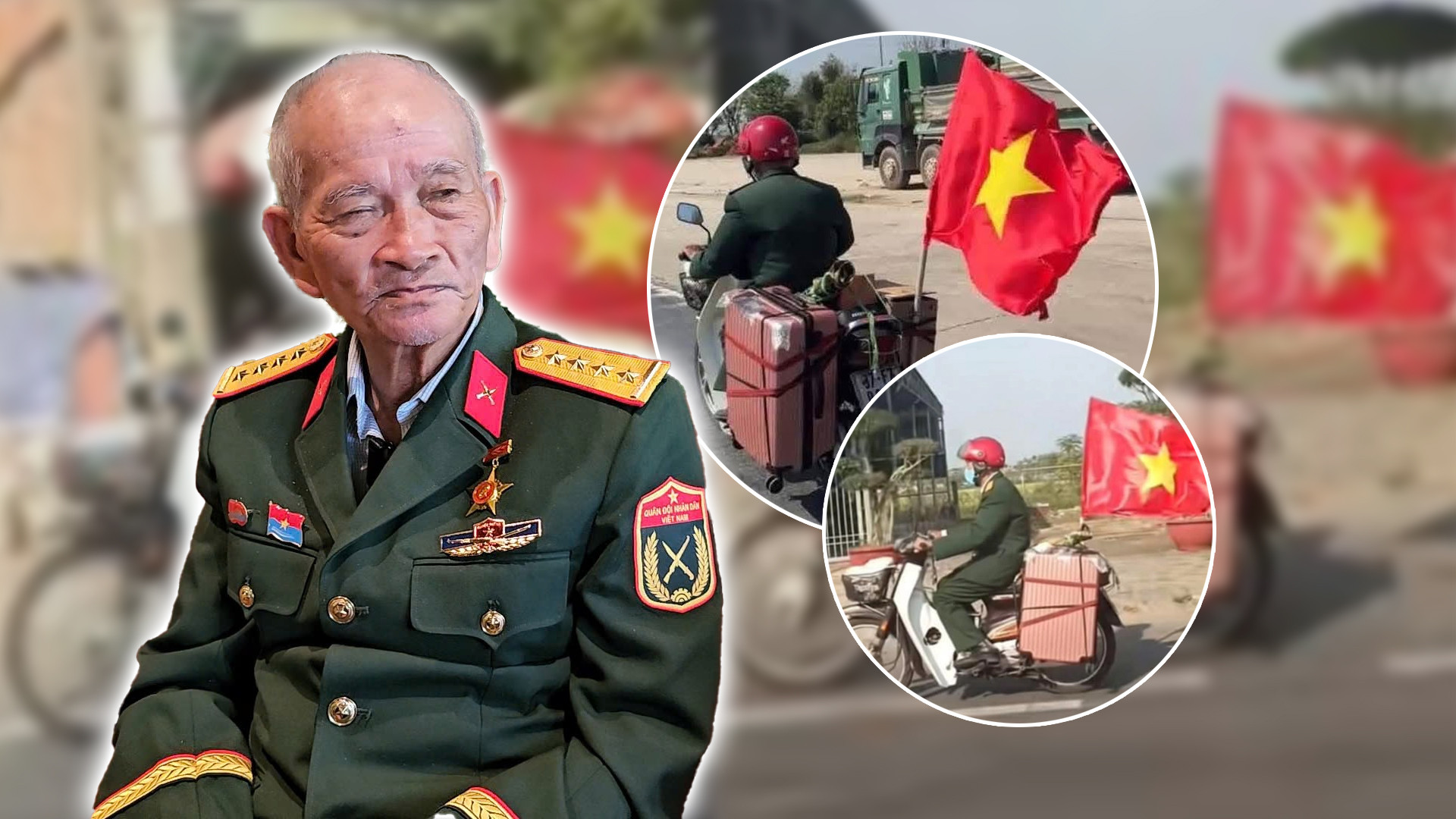 Cựu binh U80 chạy xe máy 1.300 km vào TP.HCM: 'Tôi đi ngắm hoà bình đất nước'