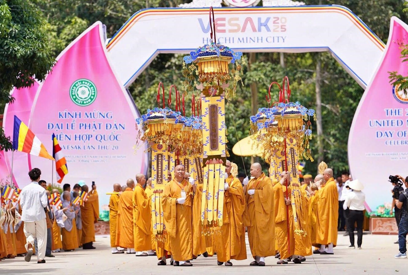 Sáng nay khai mạc đại lễ Vesak Liên hợp quốc 2025 tại TP.HCM
