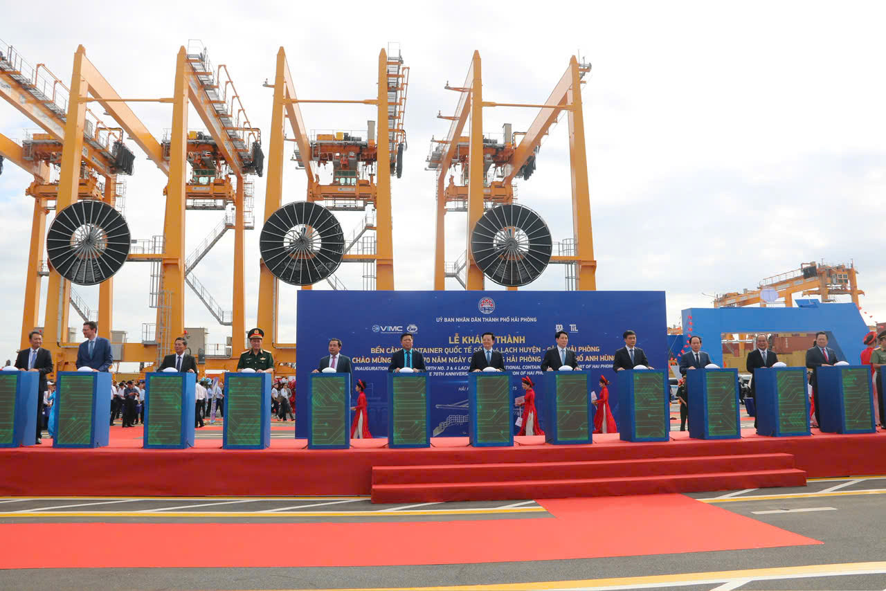 Hải Phòng khánh thành 2 bến container quốc tế gần 7.000 tỷ đồng