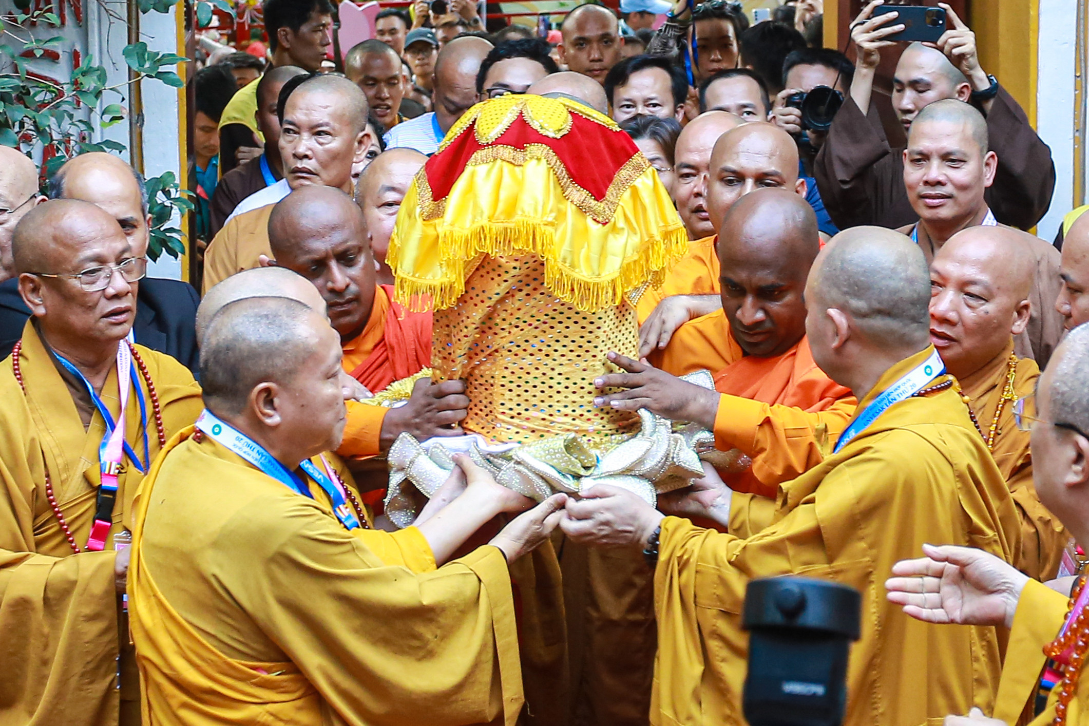 Chùa Bái Đính là địa điểm tiếp theo được tôn trí xá lợi Đức Phật