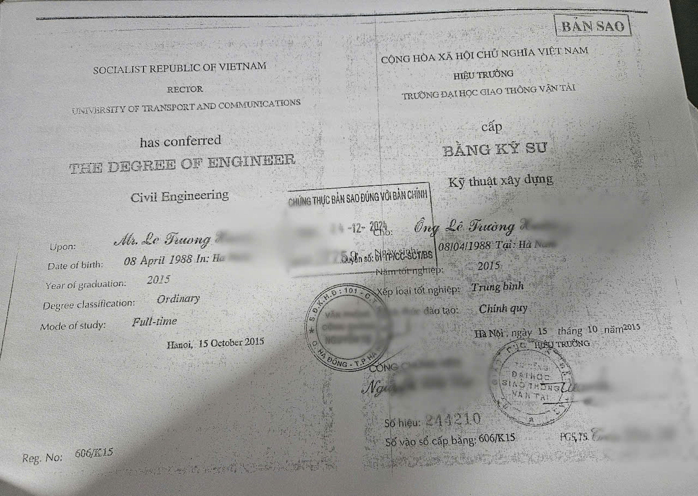 Kỹ sư dùng bằng giả trong gói thầu gần 600 tỷ đồng ở Huế