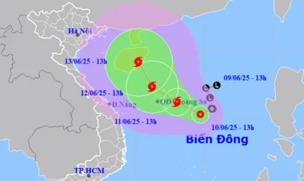 Dự báo ngày mai Biển Đông đón cơn bão đầu tiên trong năm 2025