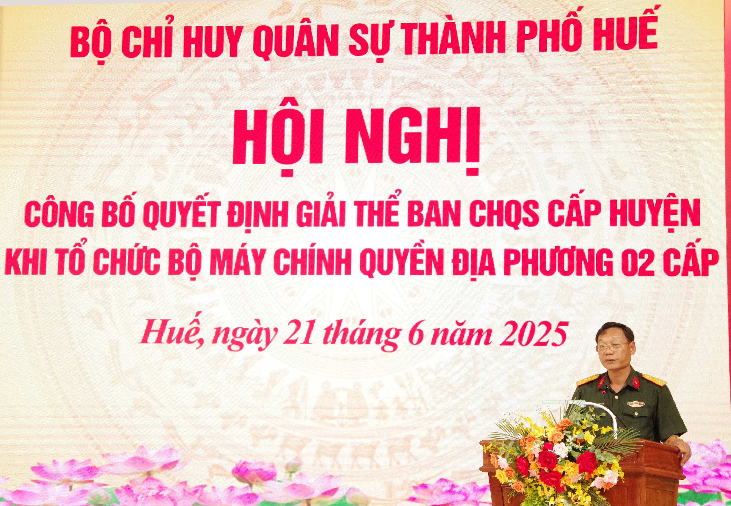 TP Huế, Hà Tĩnh và Thanh Hóa  giải thể các Ban Chỉ huy quân sự huyện
