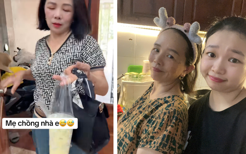 Nửa đêm gõ cửa đưa trà sữa cho con dâu, mẹ chồng Tuyên Quang gây sốt mạng