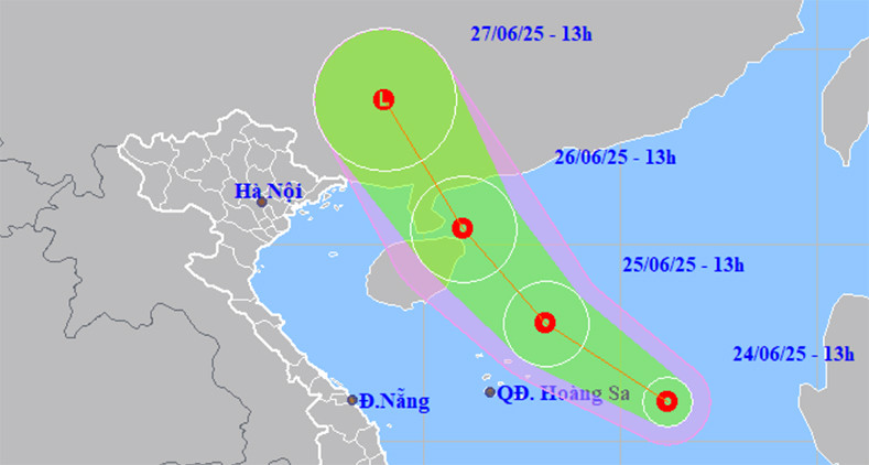Áp thấp nhiệt đới hình thành trên Biển Đông
