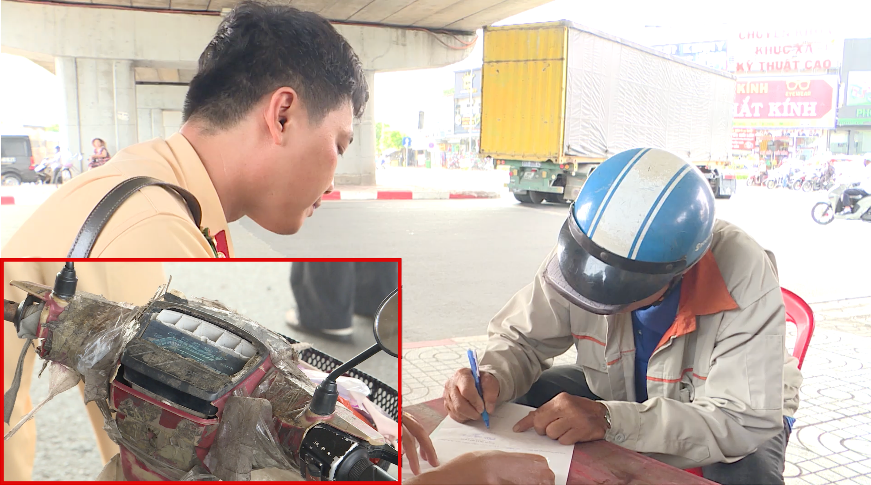 CSGT TP.HCM xử lý loạt xe ‘mù’, xe tự chế