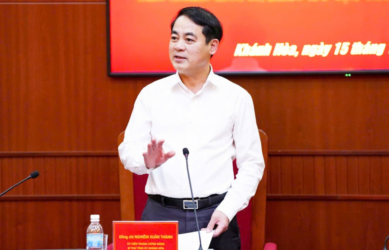 Ông Nghiêm Xuân Thành làm Bí thư Tỉnh ủy Khánh Hòa mới