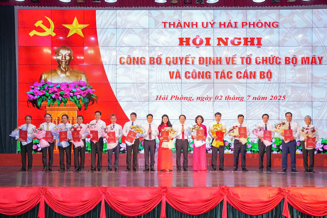 Hải Phòng bổ nhiệm loạt lãnh đạo cơ quan chuyên môn, sở, ngành sau hợp nhất