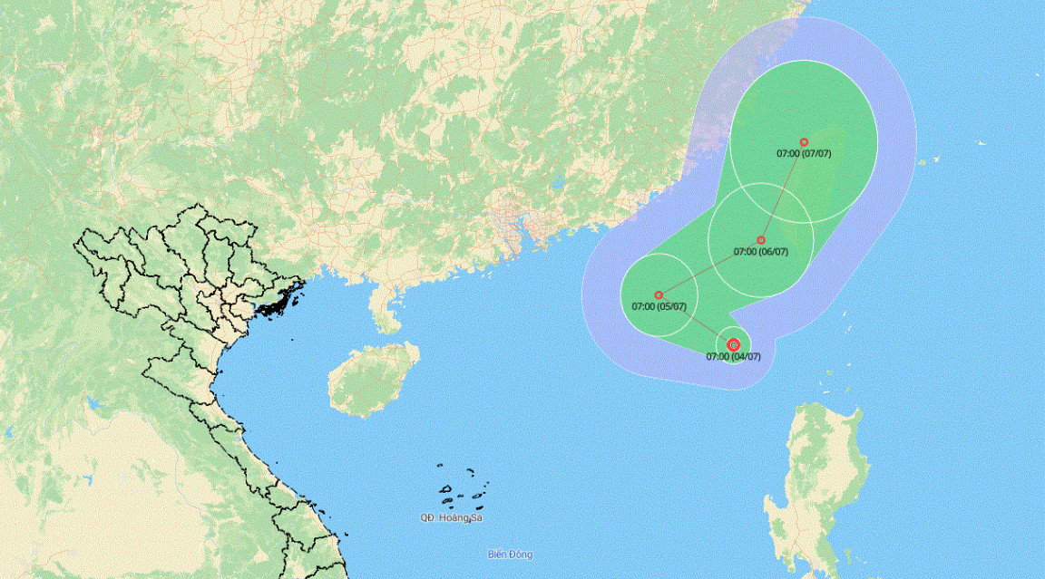 Biển Đông đón áp thấp nhiệt đới