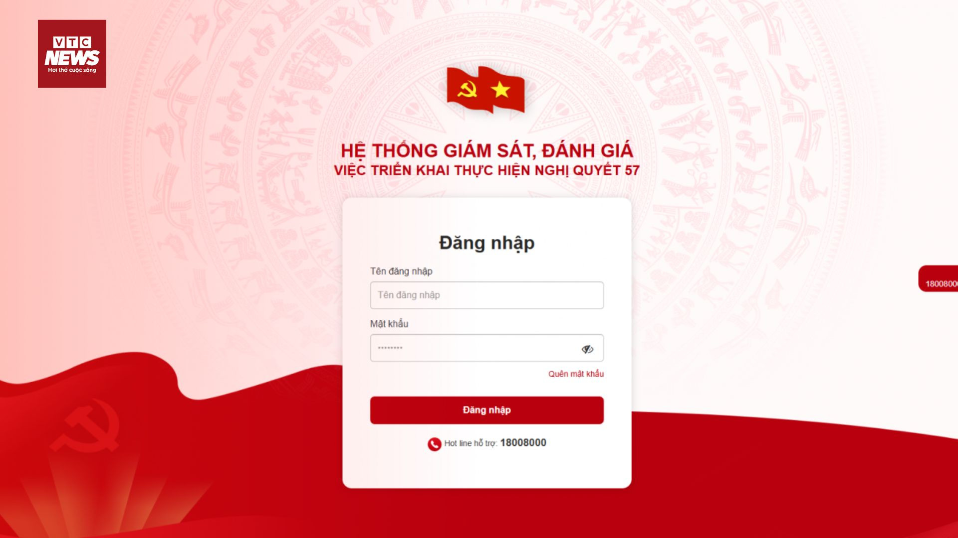 Nền tảng số triển khai Nghị quyết 57: Giám sát nhiệm vụ theo thời gian thực