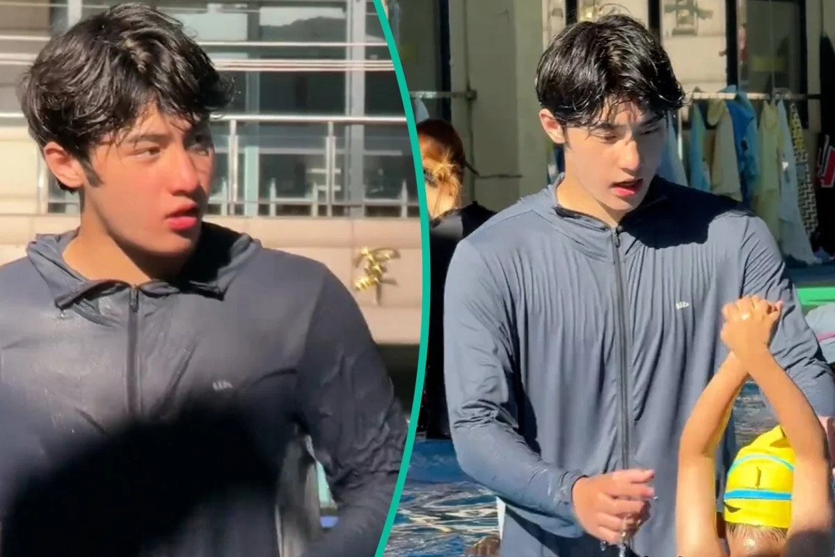 Thầy dạy bơi quá đẹp trai khiến các bà mẹ đổ xô đăng ký cho con học