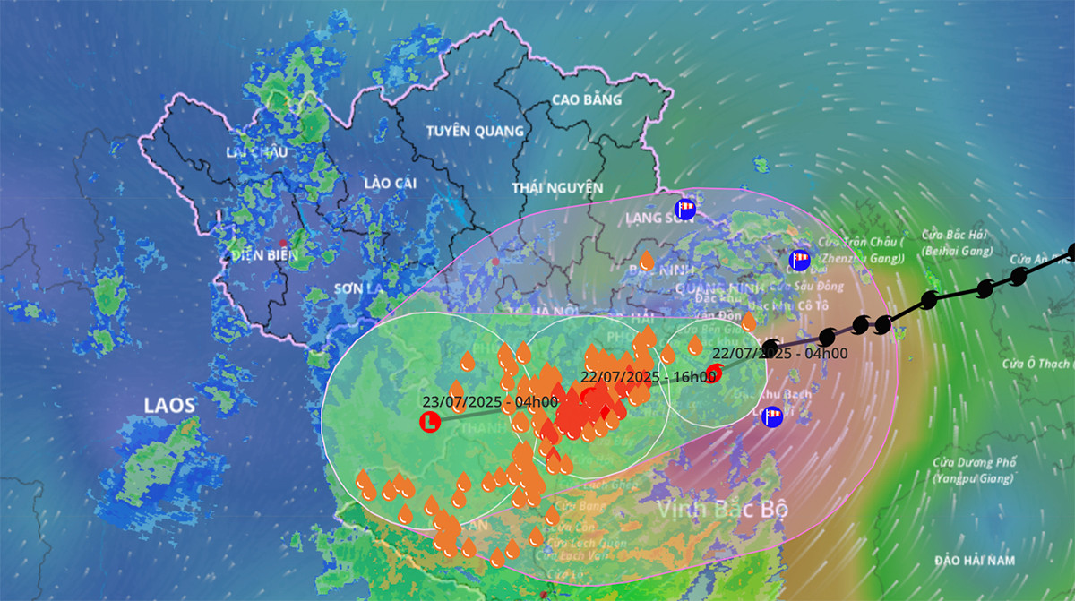 Bão Wipha cách Hưng Yên 25km, chuyên gia nhận định cường độ, thời điểm bão đổ bộ