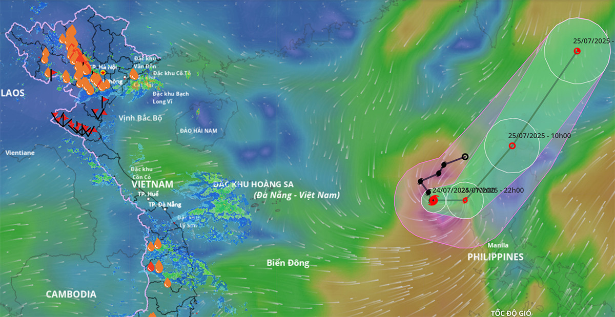 Bão số 4 năm 2025 tên gì, đang ở đâu trên Biển Đông?