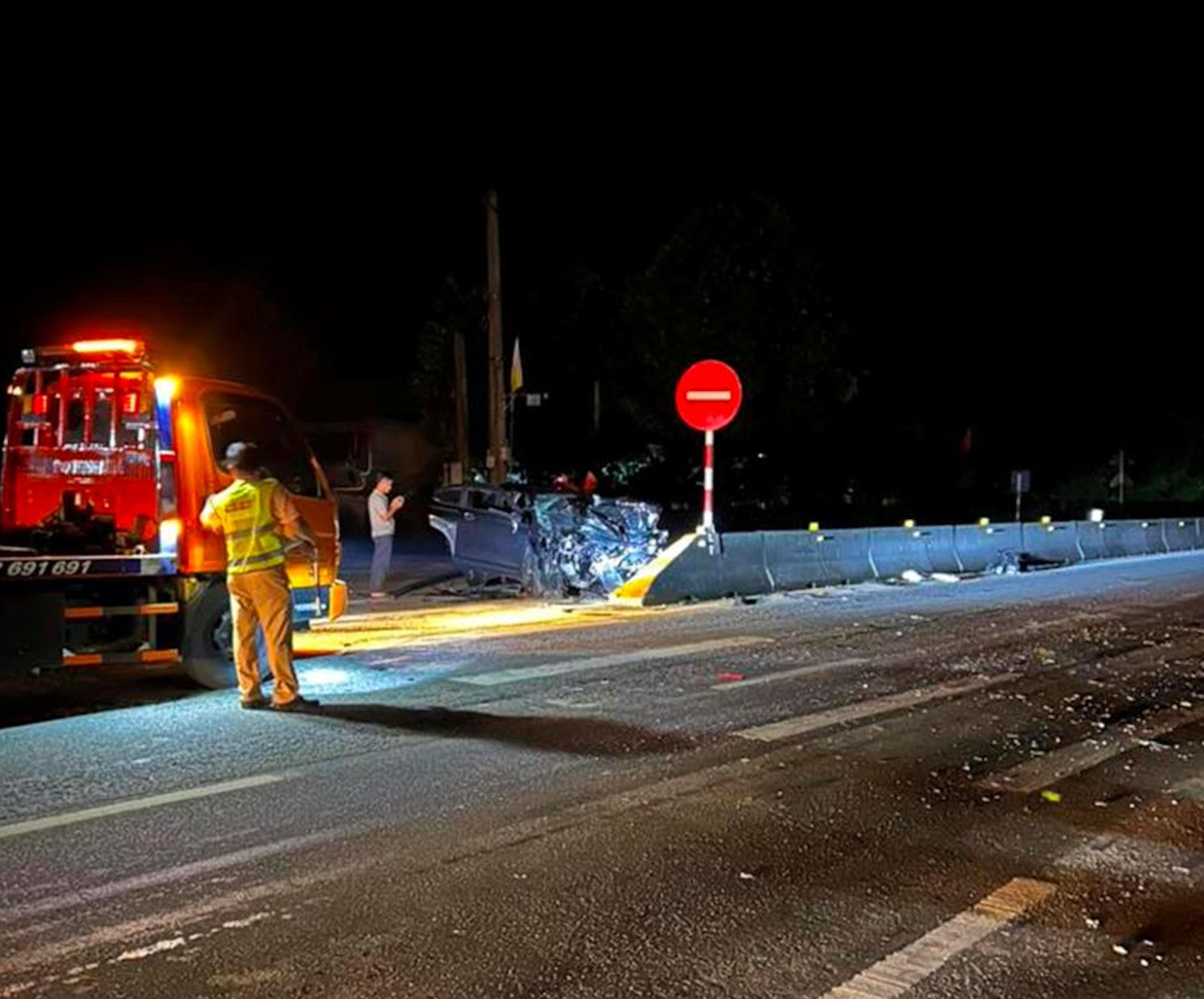 Bắt tài xế xe tải gây tai nạn liên hoàn làm 2 bố con ở Hà Tĩnh tử nạn