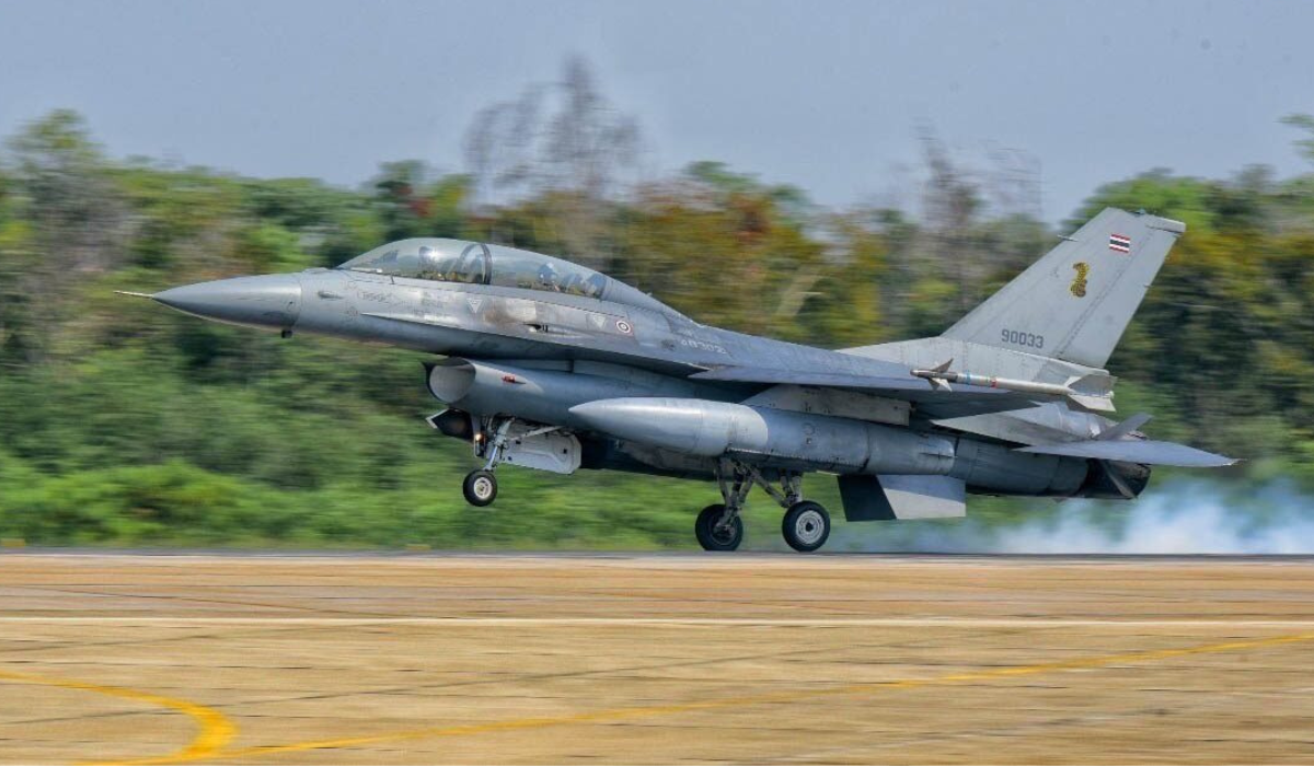 Thái Lan điều 4 máy bay tiêm kích F-16 hỗ trợ lực lượng mặt đất