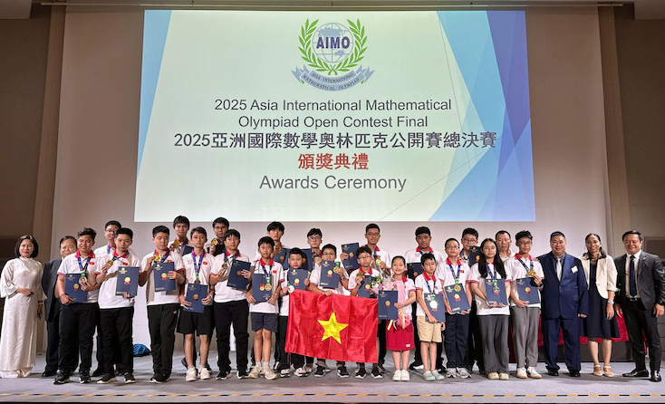 Học sinh Việt Nam thắng lớn tại đấu trường Toán học châu Á 2025