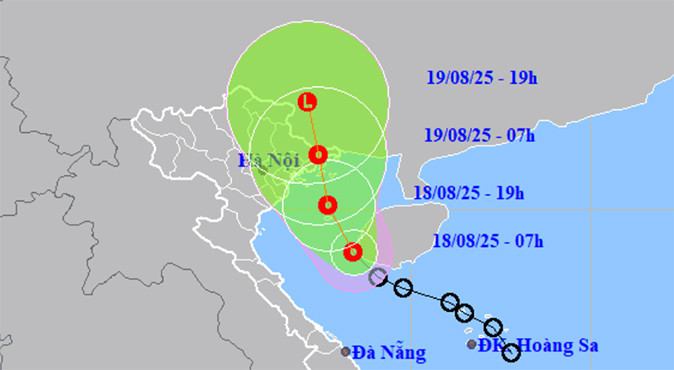 Áp thấp nhiệt đới hướng vào Quảng Ninh-Lạng Sơn, hai miền Bắc và Trung mưa lớn