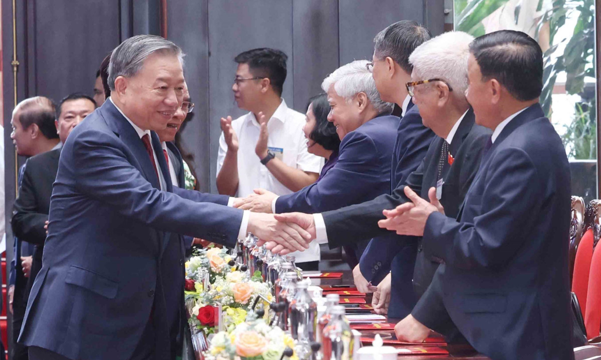 Tổng Bí thư Tô Lâm gặp mặt các nguyên lãnh đạo Đảng, Nhà nước