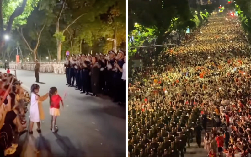 Những khoảnh khắc ấm tình quân dân trong buổi tổng hợp luyện A80