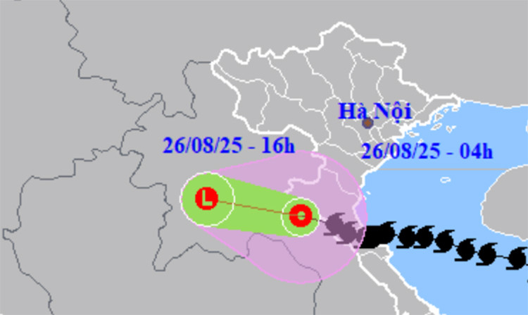Bão số 5 suy yếu thành áp thấp nhiệt đới, hai miền Bắc và Trung vẫn mưa xối xả