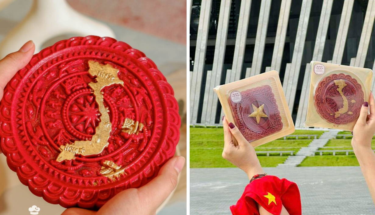 Bánh trung thu hình quốc kỳ và bản đồ Việt Nam 'sốt xình xịch' dịp 2/9