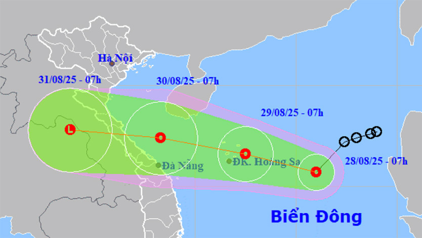 Áp thấp nhiệt đới hướng vào Thanh Hoá-Huế, Bắc Bộ và Trung Bộ mưa to trở lại
