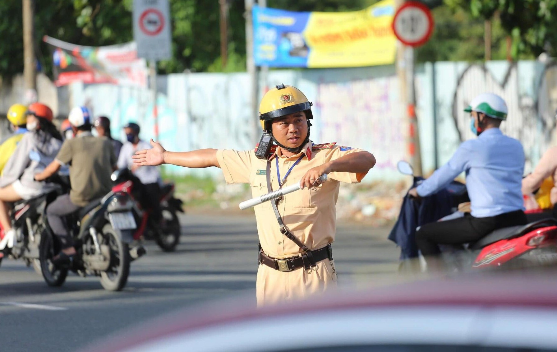 CSGT TP.HCM dùng flycam giám sát, trực 24/24 dịp lễ Quốc khánh 2/9