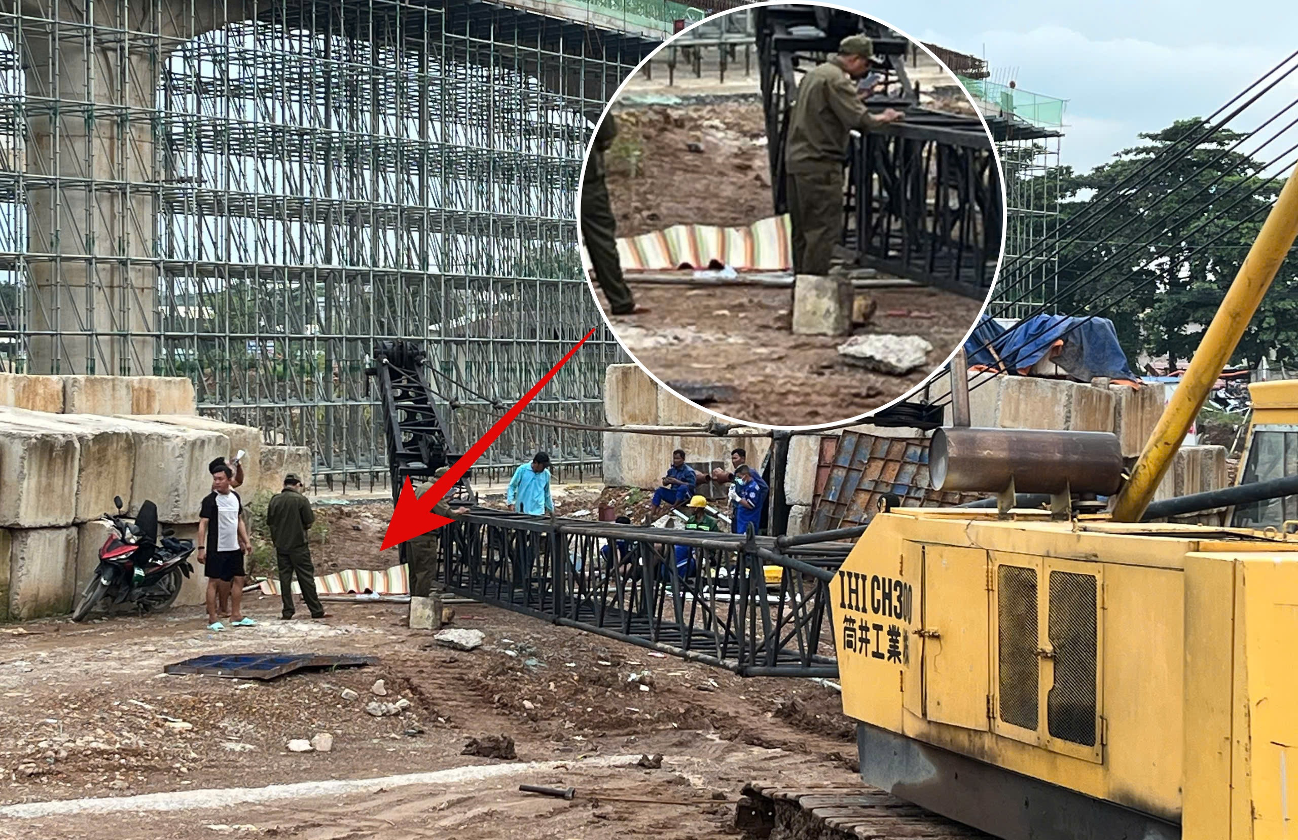 Sập cần cẩu tại dự án Vành đai 3 TP.HCM, 2 người thương vong