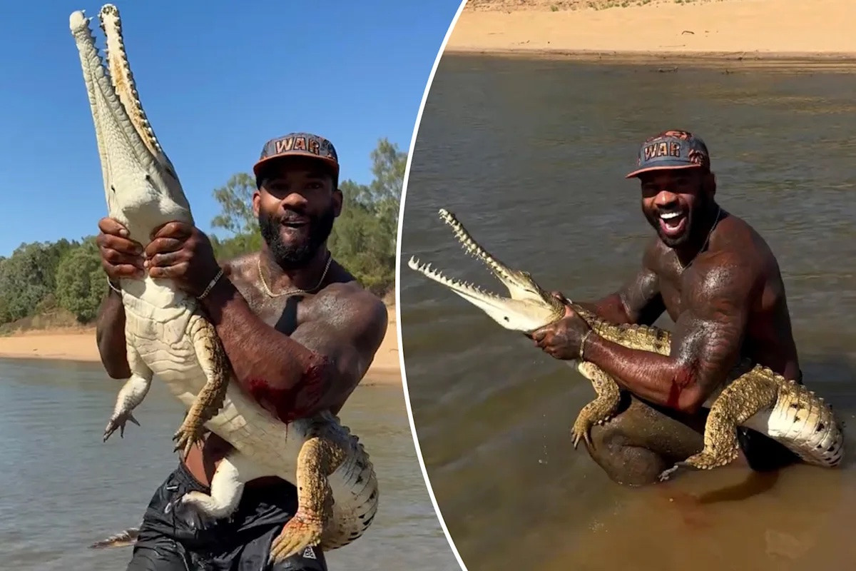 Vật nhau với cá sấu để quay clip khoe trên mạng, KOL không ngờ bị lên án dữ dội 