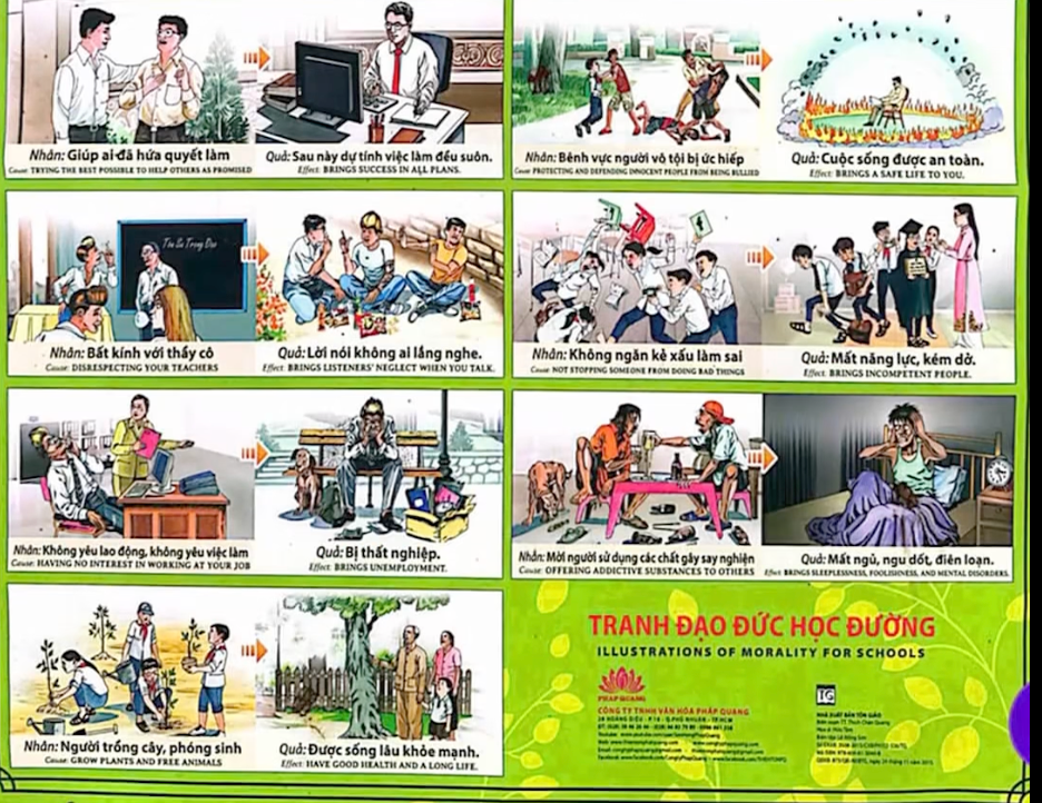 TP.HCM thông tin vụ trường học treo tranh đạo đức không phù hợp