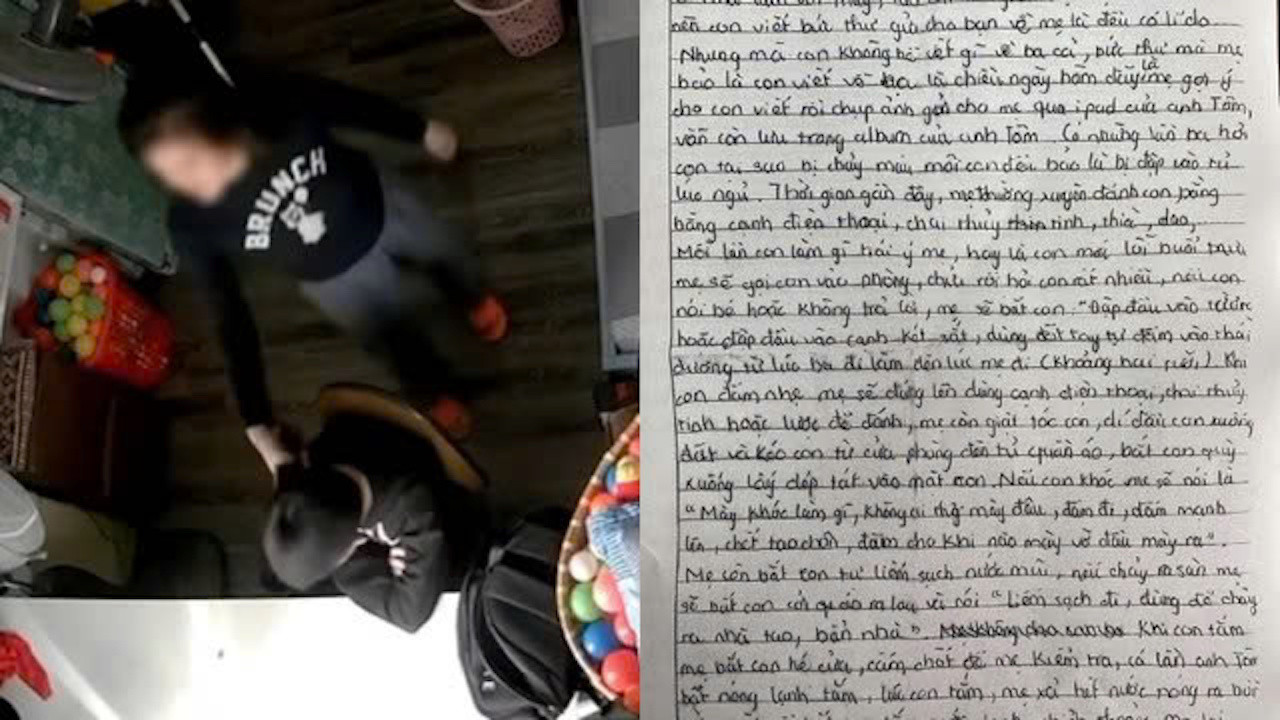 Tâm thư kêu cứu của bé trai sống với mẹ kế: Công an làm việc với người liên quan