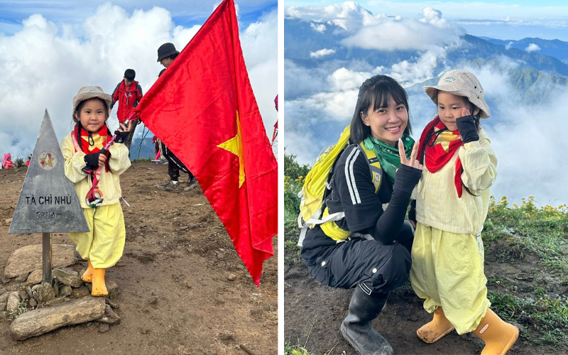 Bé 5 tuổi gây sốt mạng khi cùng mẹ chinh phục top 7 đỉnh núi cao nhất Việt Nam