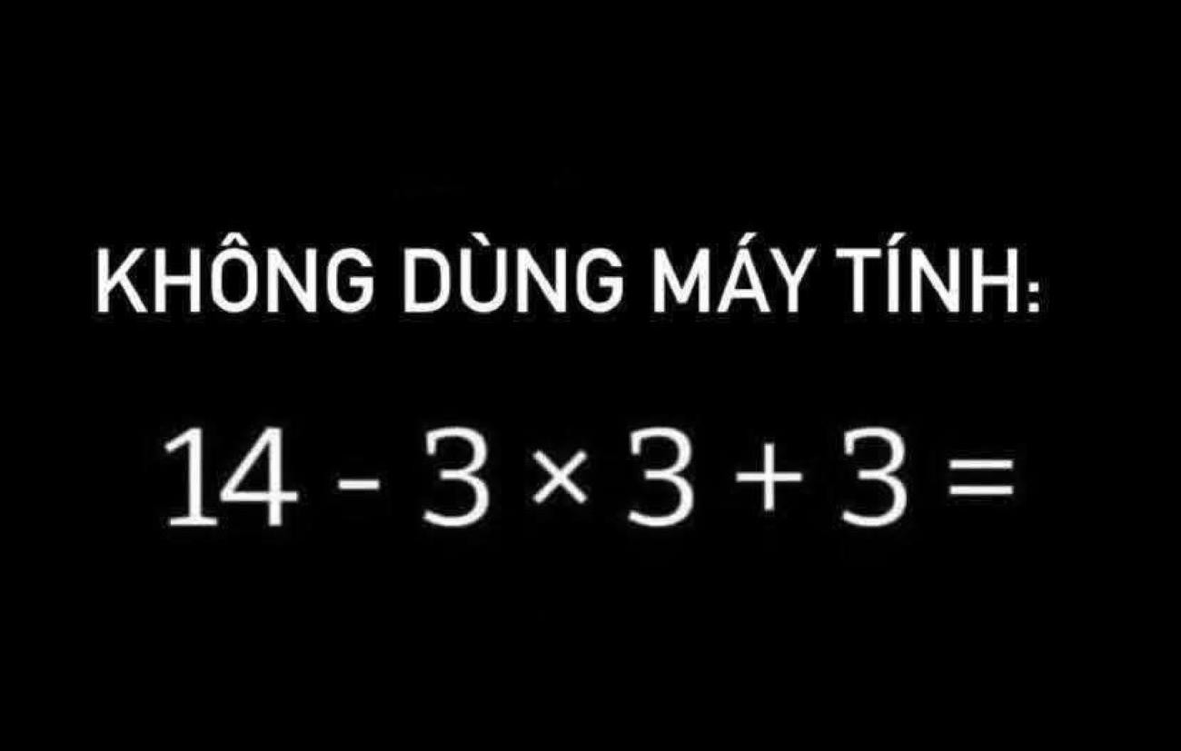 Không dùng máy tính, bạn có tìm ra đáp án câu đố Toán học này?