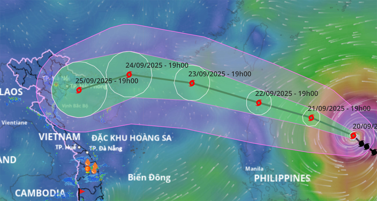 Tin mới nhất bão Ragasa: Sắp mạnh lên cấp siêu bão, ngày 23/9 vào Biển Đông