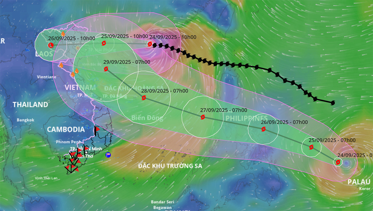 Bão Ragasa vẫn rất mạnh, Biển Đông lại sắp đón thêm bão số 10 Bualoi