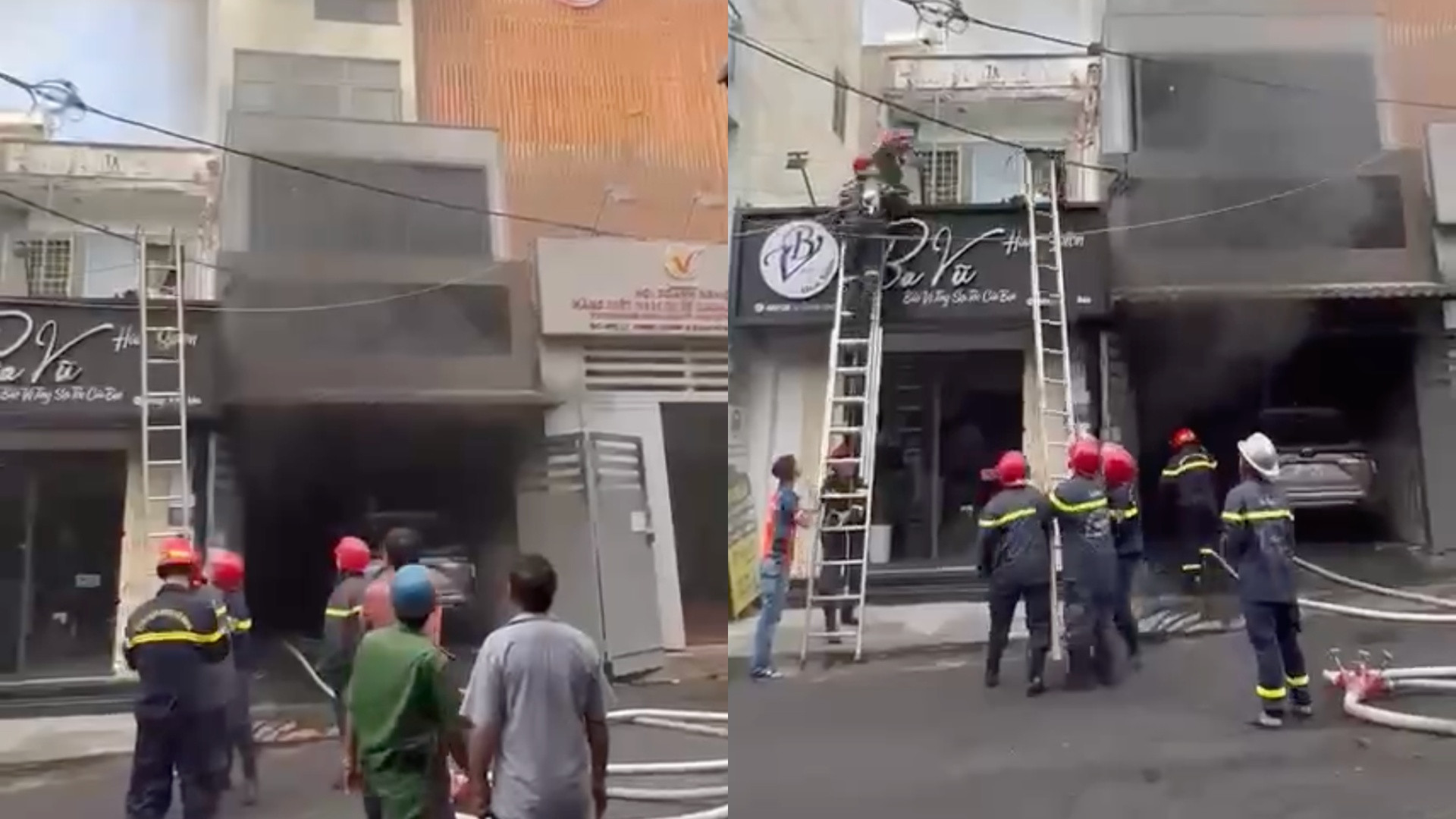 Cháy nhà cao tầng ở TP.HCM, 6 người được cứu thoát