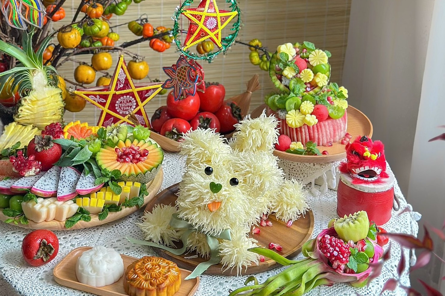 Mâm cỗ trông trăng đêm Trung thu gồm những gì?