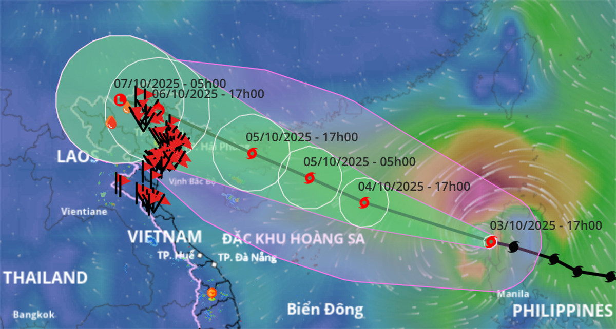 Biển Đông đón bão số 11 Matmo, dự báo gây mưa lớn trên 400mm ở Bắc Bộ