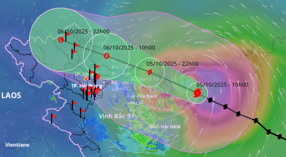 Chiều tối nay bão số 11 Matmo cấp 12 vào vịnh Bắc Bộ, vùng núi nguy cơ cao lũ quét, sạt lở
