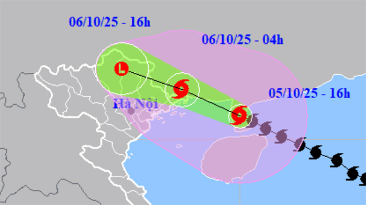 Bão số 11 cách Quảng Ninh 210km, gió mạnh trên đất liền từ đêm nay đến trưa mai